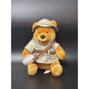 Walt Disney World Winnie Pooh Character Plush Safari Hiking Explorer Stuffed